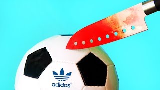 EXPERIMENT Glowing 1000 degree KNIFE  VS ADIDAS BALL
