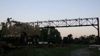 CN 2539 Military Train in Washago 1/2 (06AUG2010)