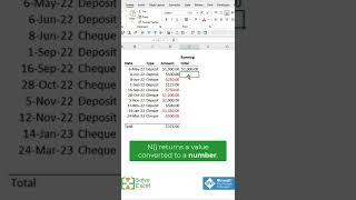 This Excel Formula calculates running totals even with text in cells. | Celia Alves - Microsft MVP