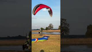 วันนี้ลมดีขึ้นง่ายๆ พารามอเตอร์เทคออฟ #paramotor #พารามอเตอร์ #paramotoring