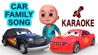 Racing Car Finger Family - Karaoke | Nursery Rhymes from Jugnu Kids