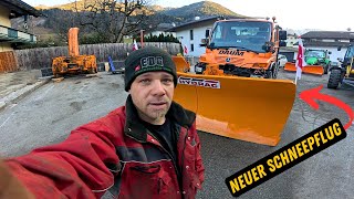 ❄️Presentation of new snow plow❄️New plow for the Unimog #winter