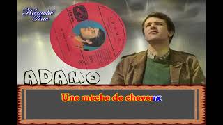 Karaoke Tino - Adamo - Une mèche de cheveux