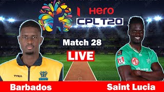 Hero CPL 2021🔴LIVE Barbados Royals vs Saint Lucia Kings Live match today COMMENTARY #CPL #t20