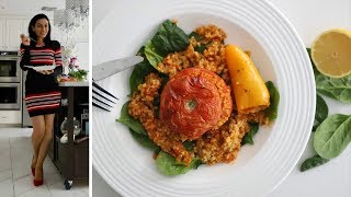 Ոսպով Բլղուրով Լցոնած Լոլիկ - Lentil Stuffed Tomatoes - Heghineh Cooking Show in Armenian