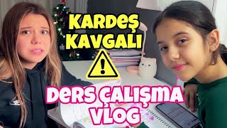 Ders Çalışma Vlog 6.Sınıf ve 11.Sınıf Akşam Rutini KARDEŞ KAVGASI ?! Zeybek Ailesi