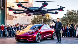 lon Musk’s First Prototype of Flying Tesla Car Shocked The World