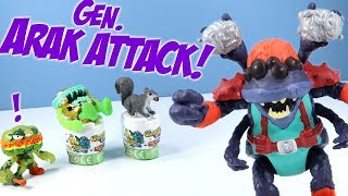 Grossery Gang Bug Strike Gen Arak Attack and 2 Flushed Grosseries Toilet Packs Moose