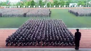 中国の息ピッタリなマスゲーム＃齐刷刷地集体操＃china mass calisthenics