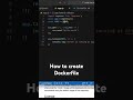 How to create Dockerfile #docker #nodejs