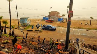 Fire Damage at Popular LA  Beach \u0026 Surf Spot Topanga Beach