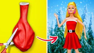 BARBIE PRINCESS GETS READY FOR CHRISTMAS 👑✨ Creative Parenting Crafts And Ideas By 123 GO!