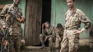 Troops assemble on highway to Tigray front line