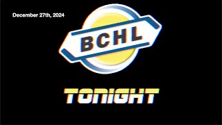 BCHL Tonight - December 27th, 2024