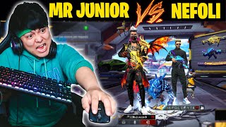 Mr Junior VS @Nefoli  Crazy Challenge Together | Garena - FreeFire