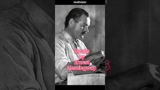 Books by Ernest Hemingway #ernesthemingway #ernesthemingwayquotes #bookreading #books #reading