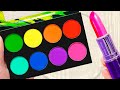 Rainbow Makeup Slime | Eyeshadow Mixing into Slime | Satisfying ASMR