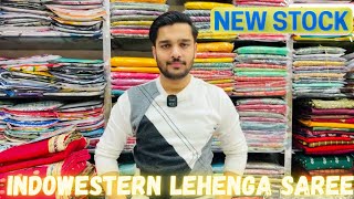 IndoWestern Lehenga Saree 🛍️ || Heavy Partywear Saree ✨ || New Wedding Saree Collection 😁 ||