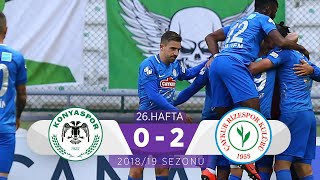 Konyaspor (0-2) Çaykur Rizespor | 26. Hafta - 2018/19