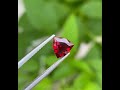 trillion shape red garnet 1.20 carats natural loose tanzanian gemstone garnet gemstone trending