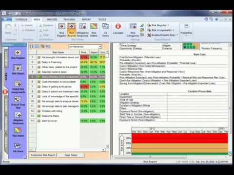 Riskyproject Risk Analysis Software Tutorial Risk Reporting Youtube