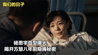 我们的日子：杨思宇血型曝光，揭开八年前隐晦秘密，方慧彻底慌了