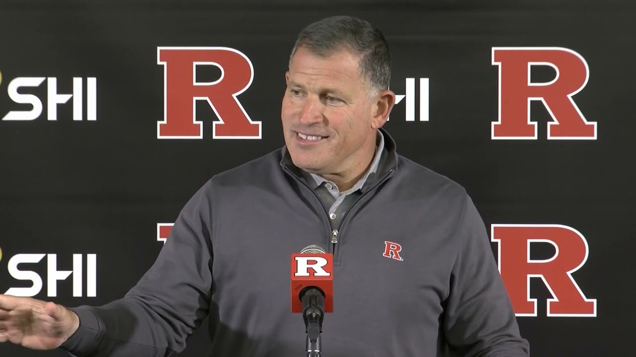 Greg Schiano Press Conference 10/31/22 - YouTube