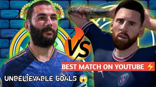 FIFA 22 PS5 | PSG vs Real Madrid UEFA champions league full match 4K gameplay | Messi vs Benzama |