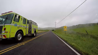 Nicasio Valley Road to Novato in the rain with stop at The Cheese Factory at 5:25