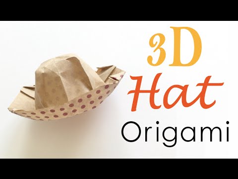 3d Origami Paper Hat Tutorial - Origami Kawaii〔#093〕 3d Origami Paper Hat Tutorial - Origami Kawaii〔#093〕