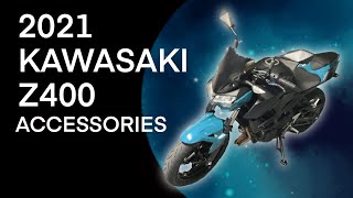 2021 Kawasaki Z400 Accessories /Adjustable Levers /Extended Gauge Cover /Kenimoto Fender Eliminator