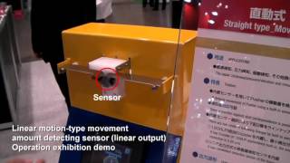 【SENSOR】CEATEC JAPAN 2015 linear motion type movement amount detecting sensor operation exhibition i