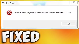 How to Fix Your Windows 7 System is Too Outdated Please Install Roblox - Roblox Kb4534310 Error