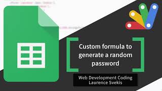 Generate Secure Random Passwords with Google Apps Script