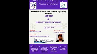 Workshop on Android Application Development - Day 1