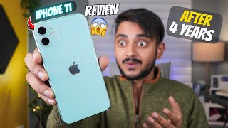 iPhone 11 Review in 2024 - Camera, Battery, Performance & Gaming | 4 Year Review | iPhone 14 (Hindi)