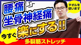 腰痛・坐骨神経痛を自分で治す多裂筋ストレッチ