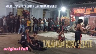 ngeri..sampai keluar darah dari mulut‼️jaranan roso sejati original di desa jati,udanawu #jaranan