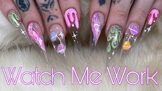 Watch Me Work: Galaxy Inspired Nail Art