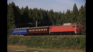 2021/9/29運転 EF81-97牽引オハ12、オハ47試運転3