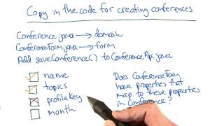 Code for Creating Conferences - Developing Scalable Apps with Java