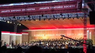 Jakarta Simfonia Orchestra ~ Tanah Airku (Konser Akbar Monas 2019 \