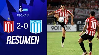 Estudiantes de La Plata 2 vs 0 Racing Club  | #TorneoApertura2025 | Resumen | Fecha 3