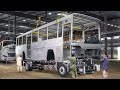 How Pakistan Build Massive Bus by Hand - Bus Production Line
