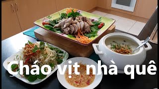 Cháo vịt nhà quê (rice congee w/ poached duck \u0026 cabbage salad) | #2 | HUONG'S VIETNAMESE KITCHEN