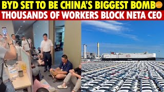 BYD Set to Be China’s Biggest Bomb, NETA and Jiyue Collapse, Thousands of Workers Block CEO