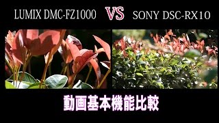 LUMIX DMC-FZ1000 VS SONY DSC-RX10 動画基本機能比較(1)