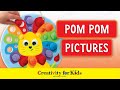 Pom Pom Sensory Play | Pom Pom Pictures | Sensory Toy | Creativity for Kids