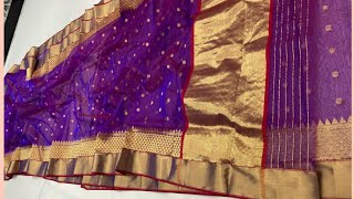 🤩all saree new🔥#PURE CHANDERI SILK*Sarees #whatsapp 9527470809