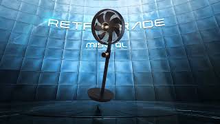 Retrograde by Mistral 12” Metal Stand Fan MMSF12R